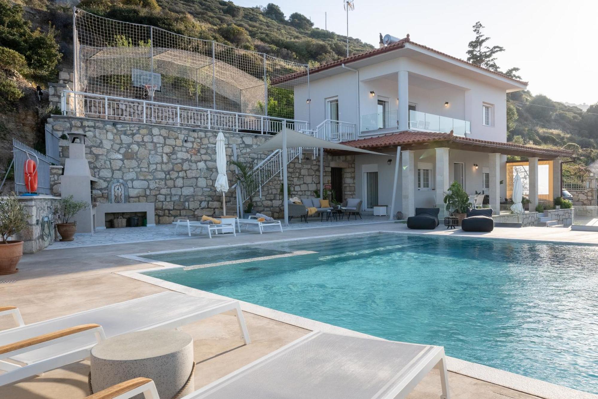 Amazing View Villa Aliki With Infinity Pool & Spa Лигарья Экстерьер фото